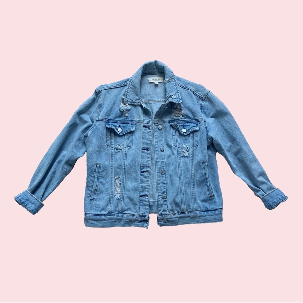 Pacsun Ripped Jean Jacket